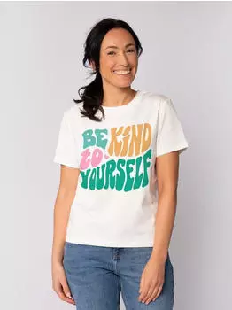 watapparel Be kind to yourself T-Shirt off white