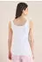 Cecil Basic Top mit Rundhals im 2er-Pack Slim Fit weiß