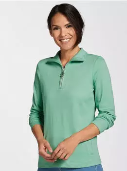 Witt Weiden Langarm-Poloshirt hellgrün