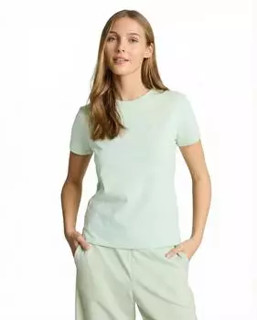 Tom Tailor Denim T-Shirt mit Schriftzug (1050479) hellgr&uuml;n