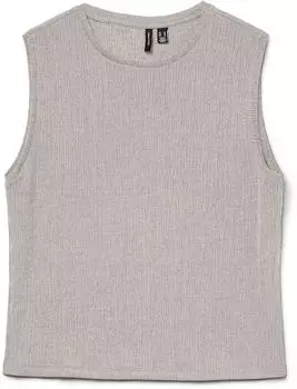 Vero Moda VMLUNA SL O-NECK TOP JRS NOOS Regular Fit (10334256) pumice stone