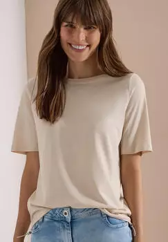 Cecil T-Shirt mit Brusttasche (B325405) pearl beige