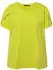 Ulla Popken Pima Cotton Shirt A-Linie mit Ziersteinen (827682) neongrün