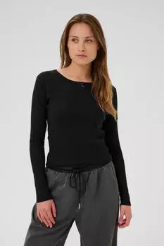 Kaffe KAhilda Slim fit T-shirt schwarz