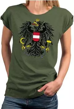 MAKAYA Austria Jersey Print Shirt Damen grün