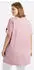 Sheego V-Ausschnitt T-Shirt aus Flammgarn (64295216) hortensie