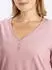 Sheego V-Ausschnitt T-Shirt aus Flammgarn (64295216) hortensie