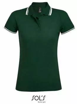 Sol's Piqué Polo (00578) limette grün/weiß