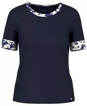 Marc Cain Shirt in Cotton Rib Jersey (BR 48.01 J59) marine