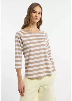 Elbsand Celin Shirt mit 3/4-Arm (70742) camel/bright white