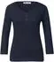 Street One Frauen 3/4-Arm Shirt mit Knopfdetail in Blau Gr: (A32558017915)