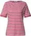 Street One Frauen T-Shirt mit Boat Neck und Streifen in Pink Gr: (A32557227846)