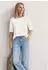 Street One Frauen Basic T-Shirt mit Rundhals in Unifarbe in Weiß Gr: (A32564710108)