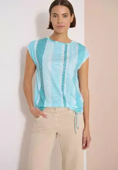 Cecil Strukturiertes Shirt mit Streifenmuster (B325424) crystal mint