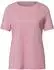 Street One Frauen Basic T-Shirt mit Rundhals in Unifarbe in Rosa Gr: (A32564617927)