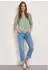 Street One Frauen Basic T-Shirt mit Rundhals in Unifarbe in Grün Gr: (A32564718100)