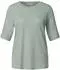 Street One Frauen Basic T-Shirt mit Rundhals in Unifarbe in Grün Gr: (A32564718100)