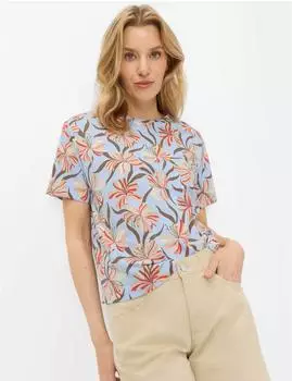 BRAX Damen Shirt Style CARA S vintage blue hellblau Gr. (900066_90668200_27)