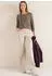 Cecil Rundhalsshirt aus reiner Baumwolle urban taupe