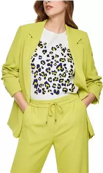 Marc Cain Leolicious T-Shirt mit Leo-Print (BC_48.32_J65) weiß