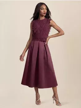 APART Lace Top weinrot