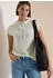 Cecil T-Shirt mit Funnel Neck und Streifen (B325639) raw matcha lime