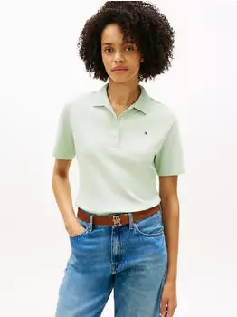 Tommy Hilfiger 1985 Reg Pique Polo SS Poloshirt (WW0WW43224) gentle jade