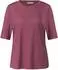 Street One Frauen Basic T-Shirt mit Rundhals in Unifarbe in Rosa Gr: (A32564717733)