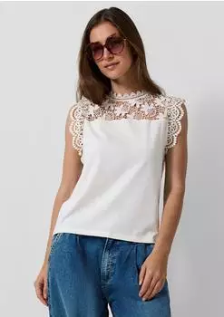 s.Oliver Top mit Spitze beige 2181428.2000.