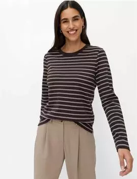 BRAX Damen Shirt Style CIRA M brunette dunkelbraun Gr. (900081_90671100_55)