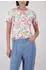 Monari Rundhalsshirt Blumendruck Allover Regular Fit champagne beige gemustert