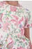 Monari Rundhalsshirt Blumendruck Allover Regular Fit champagne beige gemustert