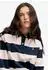 Superdry Athletic Essentials Cropped Stripe Rugby Top (85139034) navy, pink stripe