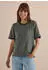 Cecil T-Shirt aus elastischem Materialmix (44686749) dried olive green
