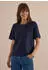 Cecil T-Shirt aus elastischem Materialmix (B325683) urban dark blue
