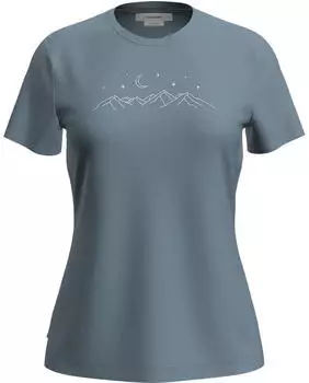 Icebreaker Merino 150 Tech Lite SS Tee Sparkling Stars Kurzarmshirt (IB0A576M0L21) flint blue