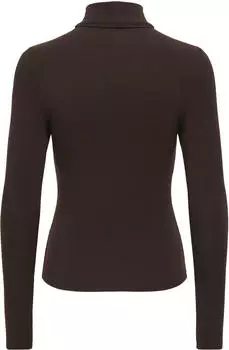 Only ONLGLAMOUR L/S Roll-Neck Top Slim Fit (15380914) black coffee/schoko