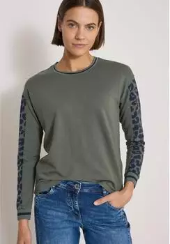 Cecil Langarmshirt mit Rundhalsausschnitt (B325688) dried olive green