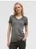 Soccx T-Shirt mit V-Ausschnitt und Pailletten-Wording Slim Fit schwarz
