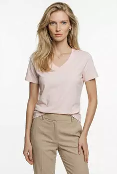 Calvin Klein Archive Jersey Tee T-Shirt mit V-Ausschnitt (LV047B205G) mangano calcite