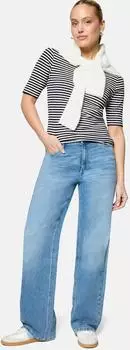 Zero T-Shirt (4057309817897) cream/dunkelblau