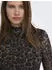 Only Onlerica Life Mesh L/S High Neck Top (15141298) raw umber aop:schwarz leo vibe