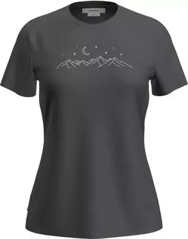 Icebreaker Merino 150 Tech Lite SS Tee Sparkling Stars Kurzarmshirt (0A576M) obsidian