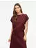 Vila Viellette S/s Satin Top/su - Noos (14059563) port royale/merlot