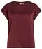 Vila Viellette S/s Satin Top/su - Noos (14059563) port royale/merlot
