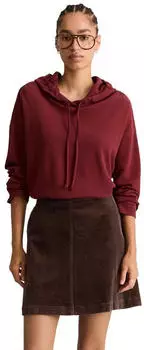 Marc O'Polo Langarmshirt aus Waffle-Jersey (39499040) deep burgundy