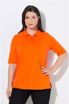 Ulla Popken T-Shirt (820757) rosa/hellorange