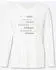 Heine Shirt Langarmshirt ecru/mittelblau
