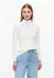 s.Oliver Rollkragenshirt Slim Fit (86611768) sanftes weiß