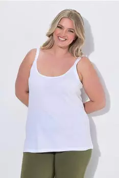 Mia Moda Top Comfort Fit Spaghetti Strap (854975) weiß